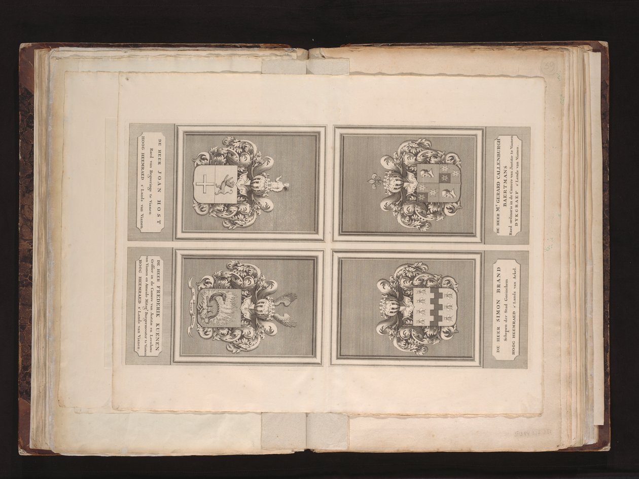 Vyf Heeren Landen的新地图位于Thief和Zouwen Dyk之间-由灯光呈现并由Reinier和Iosua Ottens出版，1741年阿姆斯特丹的卡片销售商 作者 范·贾根（J. van Jagen）