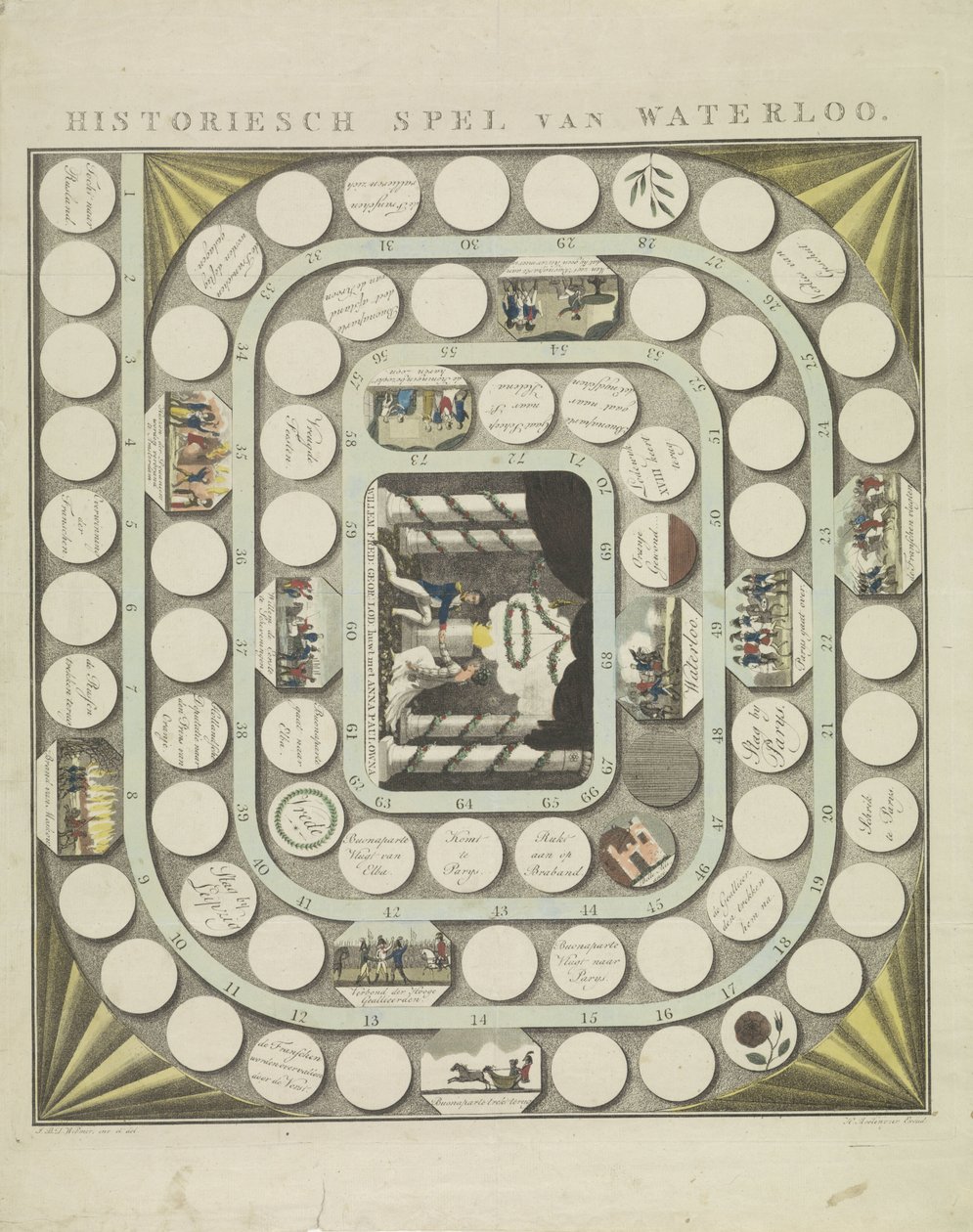 滑铁卢游戏，1815 年
历史上的滑铁卢游戏（标题在实物上） 作者 JBD 威伯默