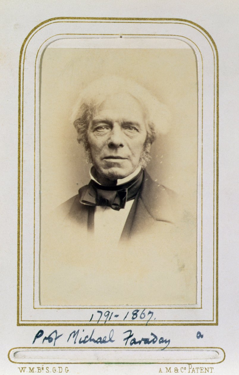 Michael Faraday的肖像（1791-1867）（蛋白打印） 作者 杰克·沃特金斯