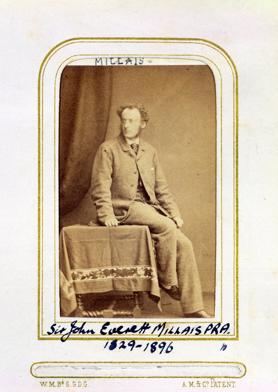 John Everett Millais爵士的肖像（1829-96）（蛋白印刷品） 作者 杰克·沃特金斯