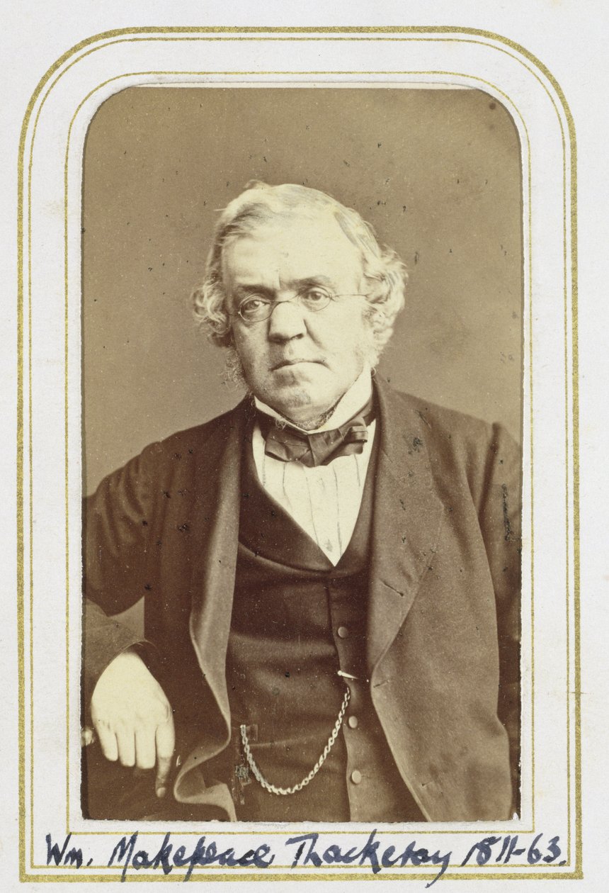 William Makepeace Thackeray的肖像（1811-63）（蛋白打印） 作者 杰克·沃特金斯