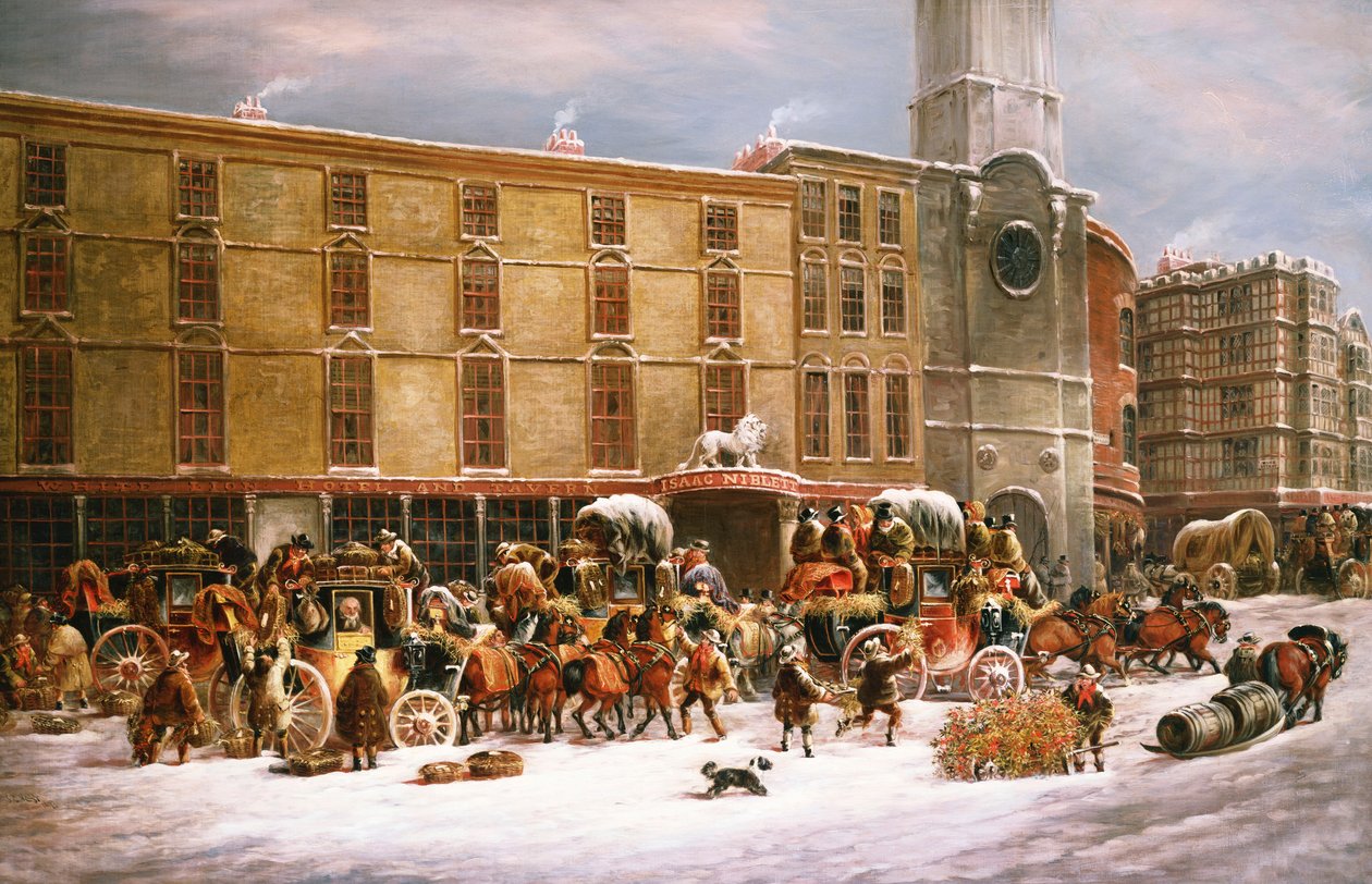 白狮酒店和小酒馆，布里斯托尔，1873年 作者 杰格·麦格斯