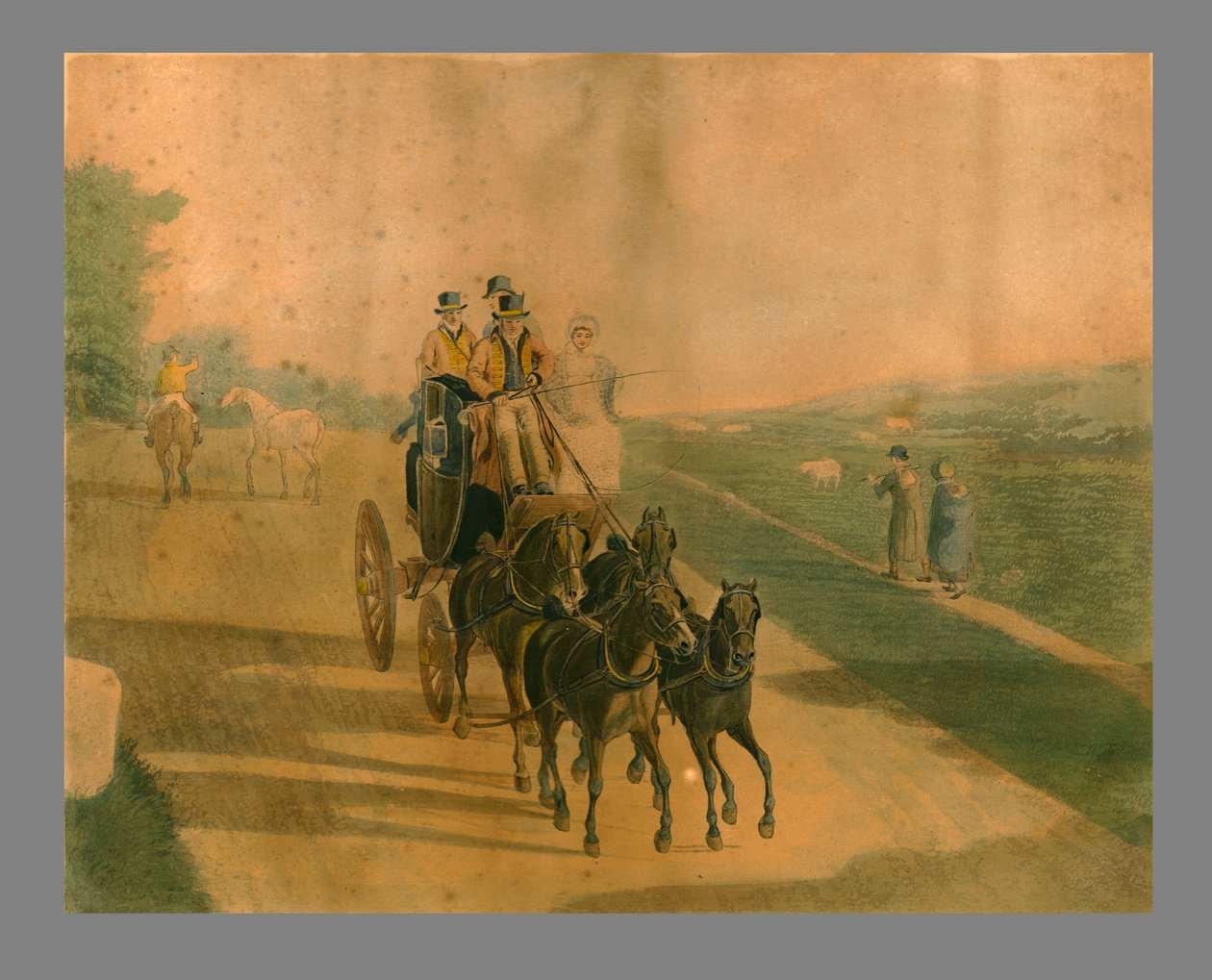 邮政马车，1820年 作者 JLA