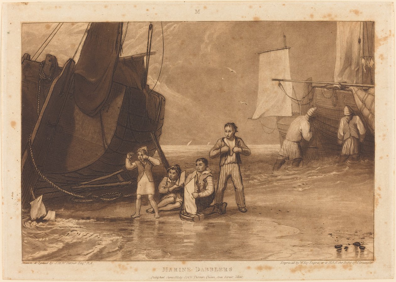 Marine Dabblers》，1811年出版 作者 约瑟夫·马洛德·威廉·特纳