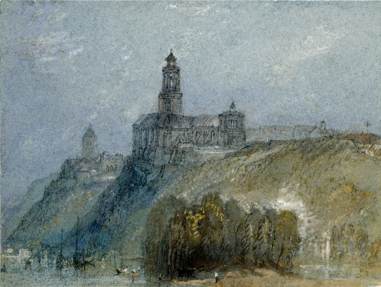 Saint-Florent-le-Vieil, c1826-1830 作者 约瑟夫·马洛德·威廉·特纳