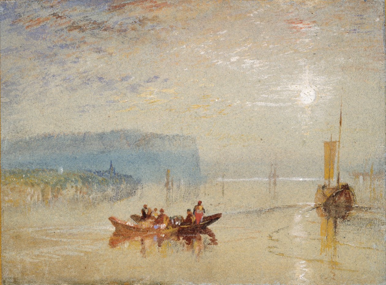 卢瓦尔河上的场景，靠近Coteaux de Mauves，约1830年 作者 约瑟夫·马洛德·威廉·特纳