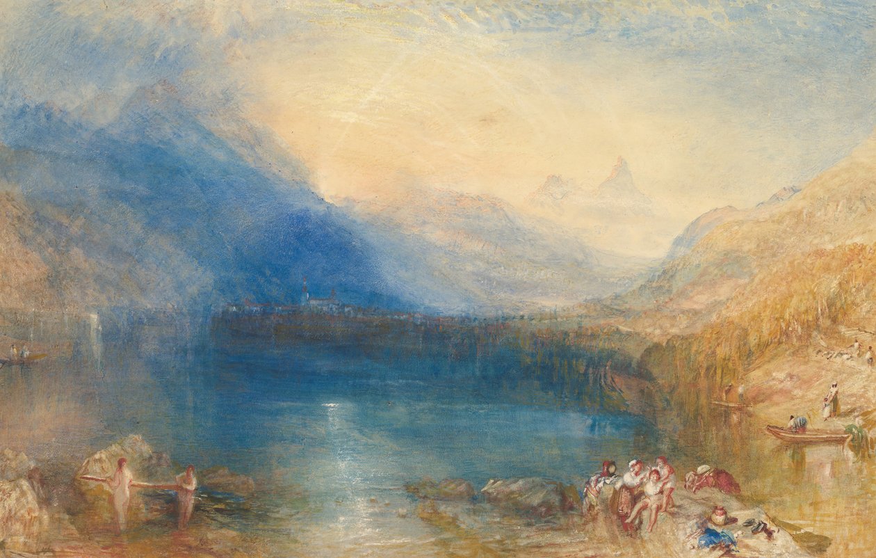 楚格湖，1843年。 作者 约瑟夫·马洛德·威廉·特纳