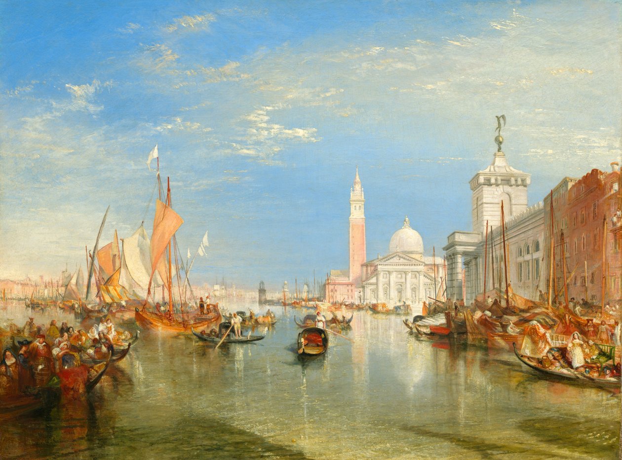 威尼斯：The Dogana and San Giorgio Maggiore, 1834。 作者 约瑟夫·马洛德·威廉·特纳