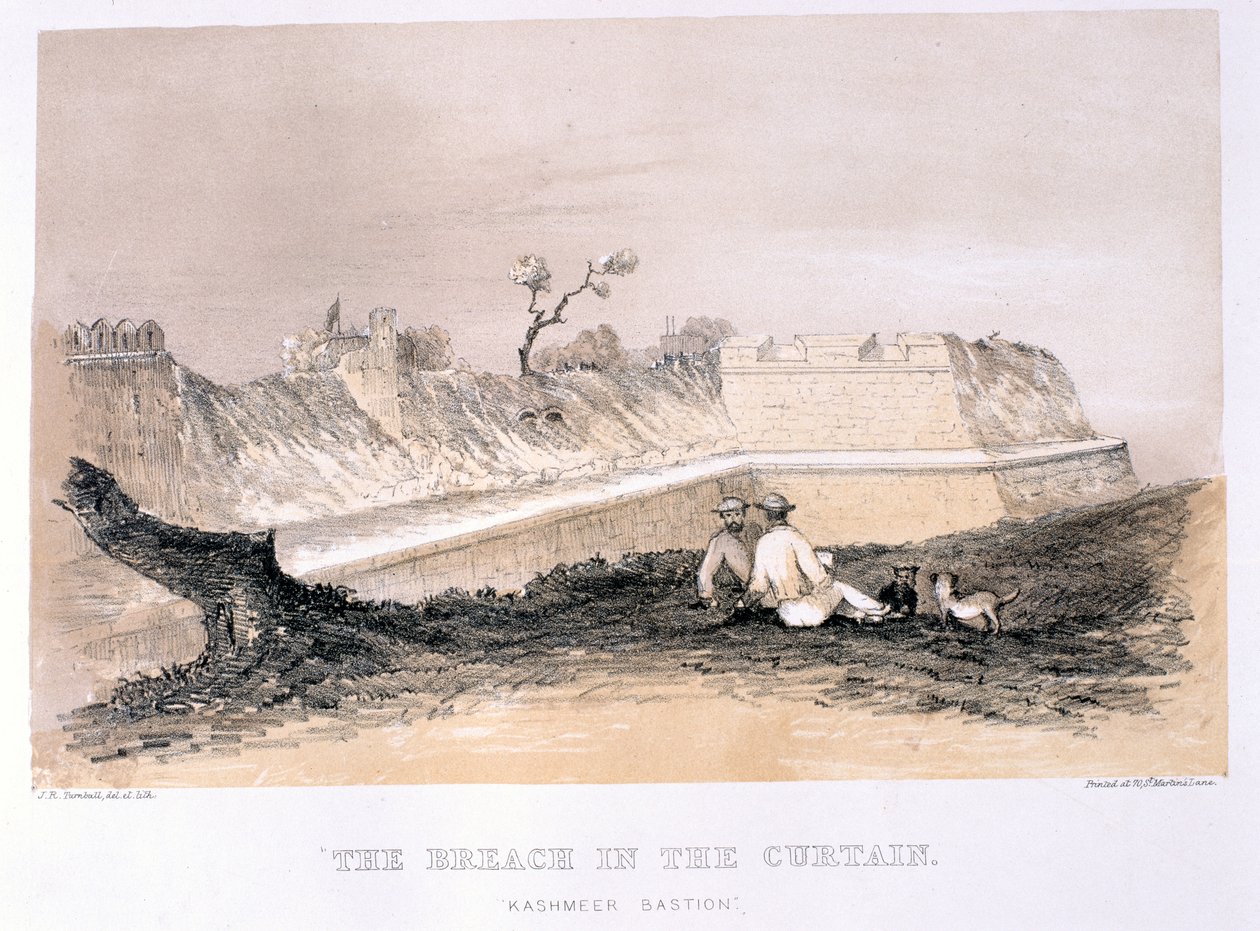 “窗帘中的违反”，由T. McLean出版，1858年 作者 JR特恩布尔