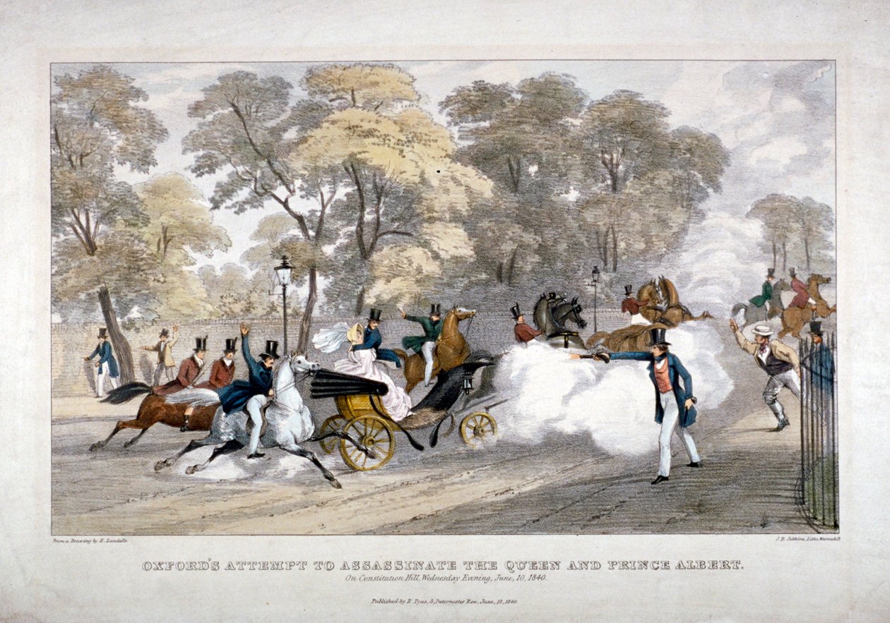 1840年，伦敦威斯敏斯特宪法山，针对维多利亚女王的刺杀企图 作者 JR 工作区