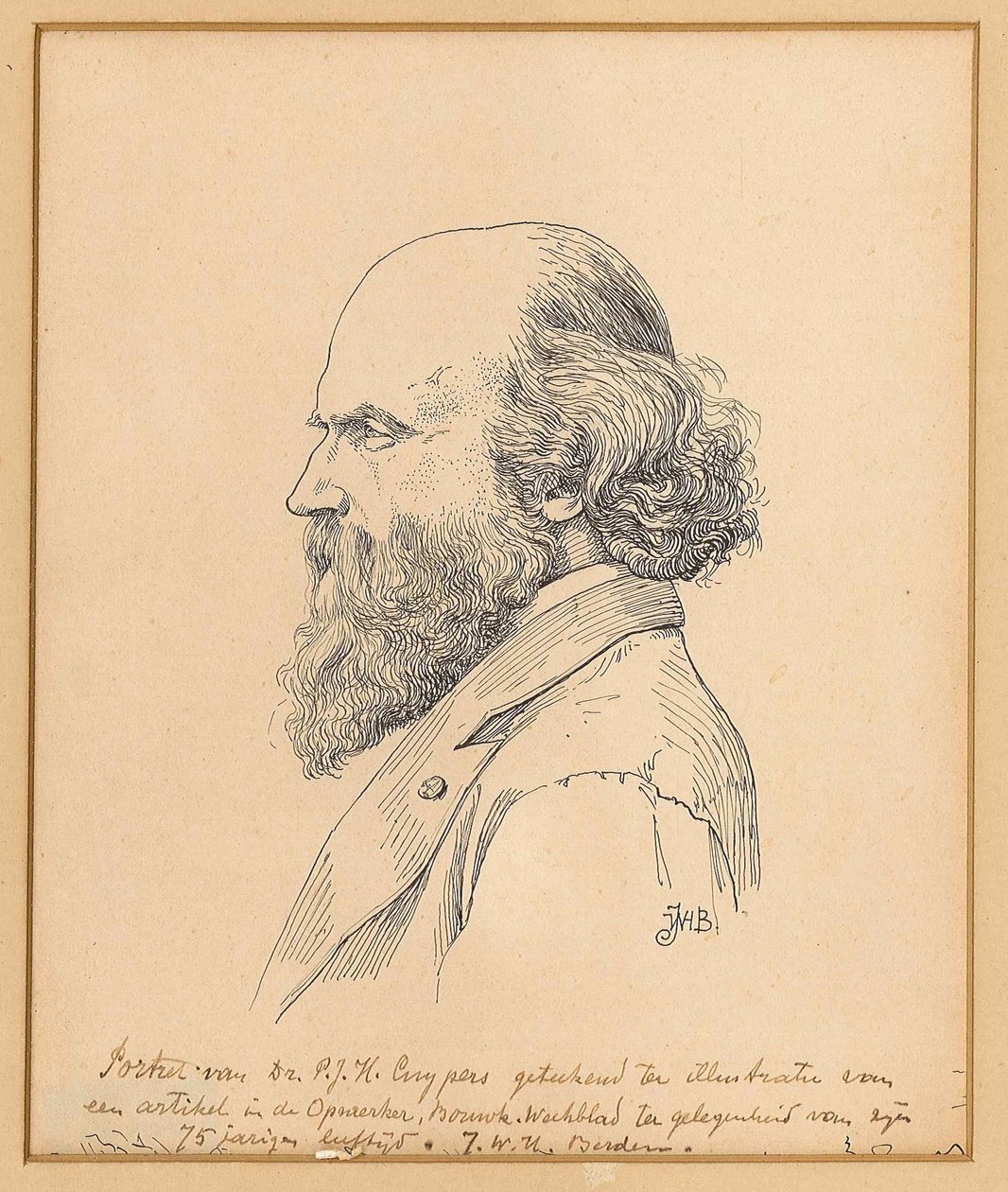 Pierre Cuypers的肖像 作者 JWH伯登