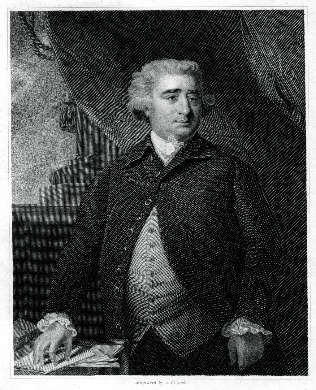 查尔斯·詹姆斯·福克斯（Charles James Fox），英国辉格党政客，1833年。 作者 库克（JW Cook）