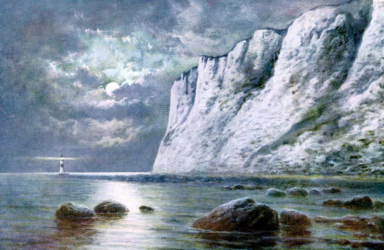 苏塞克斯郡Beachy Head》，1924-1926。 作者 JW戈扎德