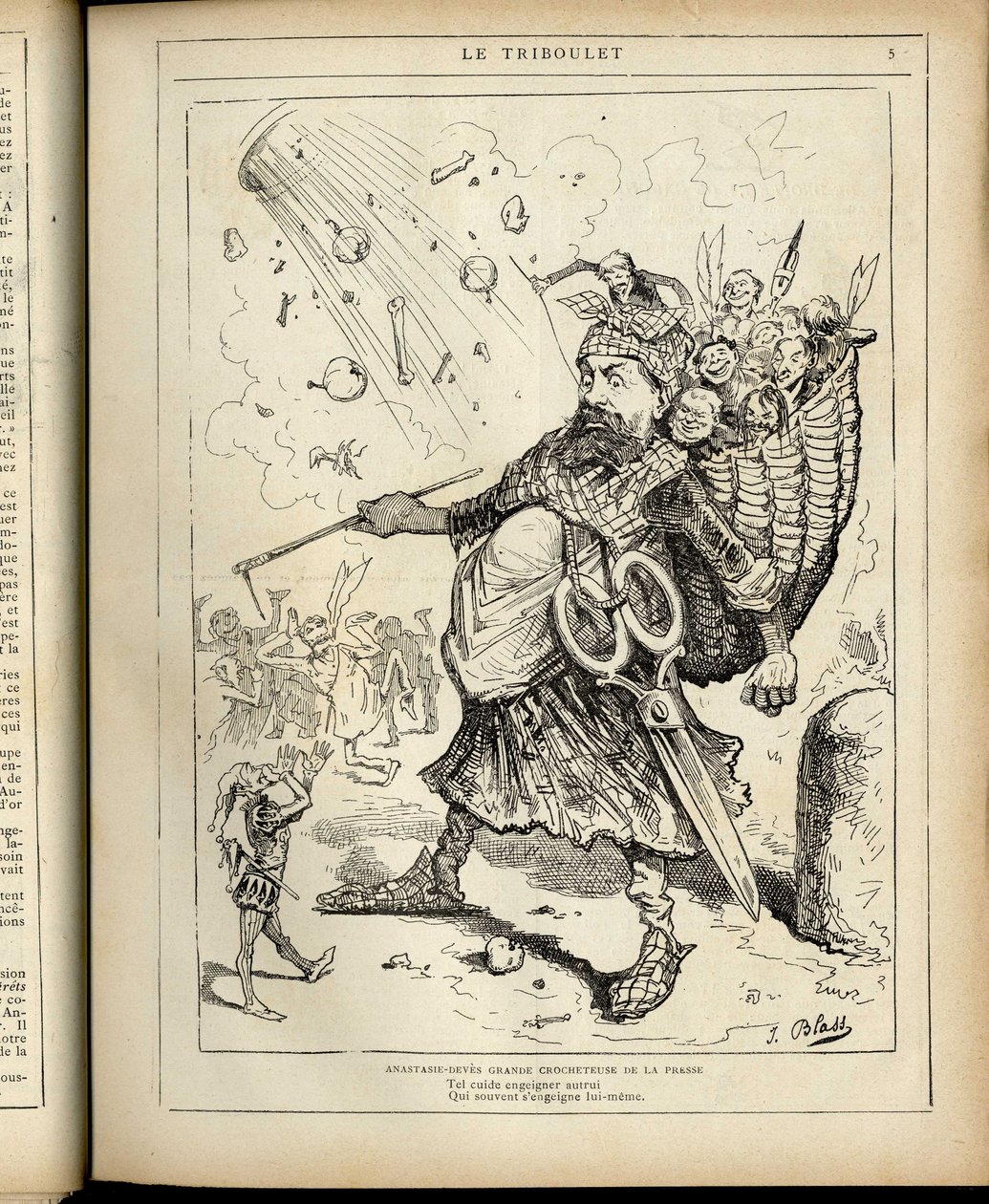 Le Triboulet 中 J. Blass（1847-1892）的插图 作者 J. (1847 1892) 苍白