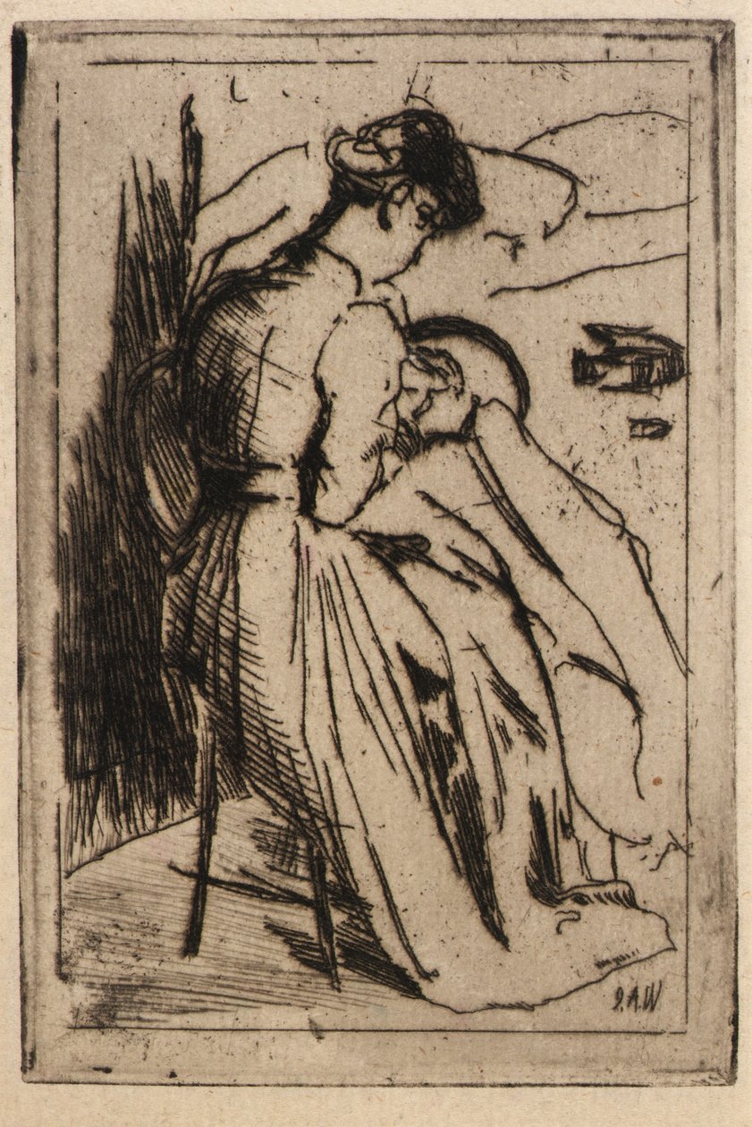 妇女刺绣 作者 J.奥尔登·威尔