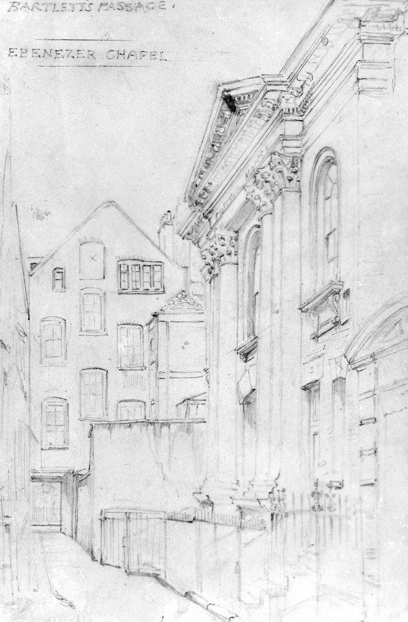 Ebenezer Chapel，Bartletts Passage，1890年（图） 作者 J·阿普尔顿