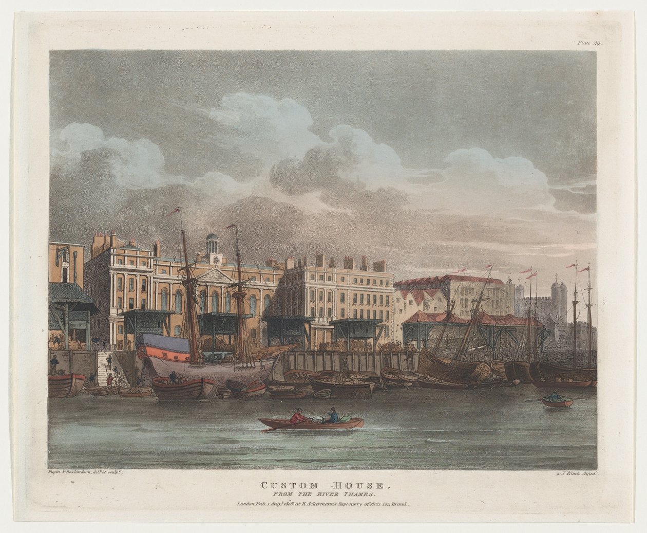 Custom House, August 1, 1808., August 1, 1808. 作者 J. 布拉克