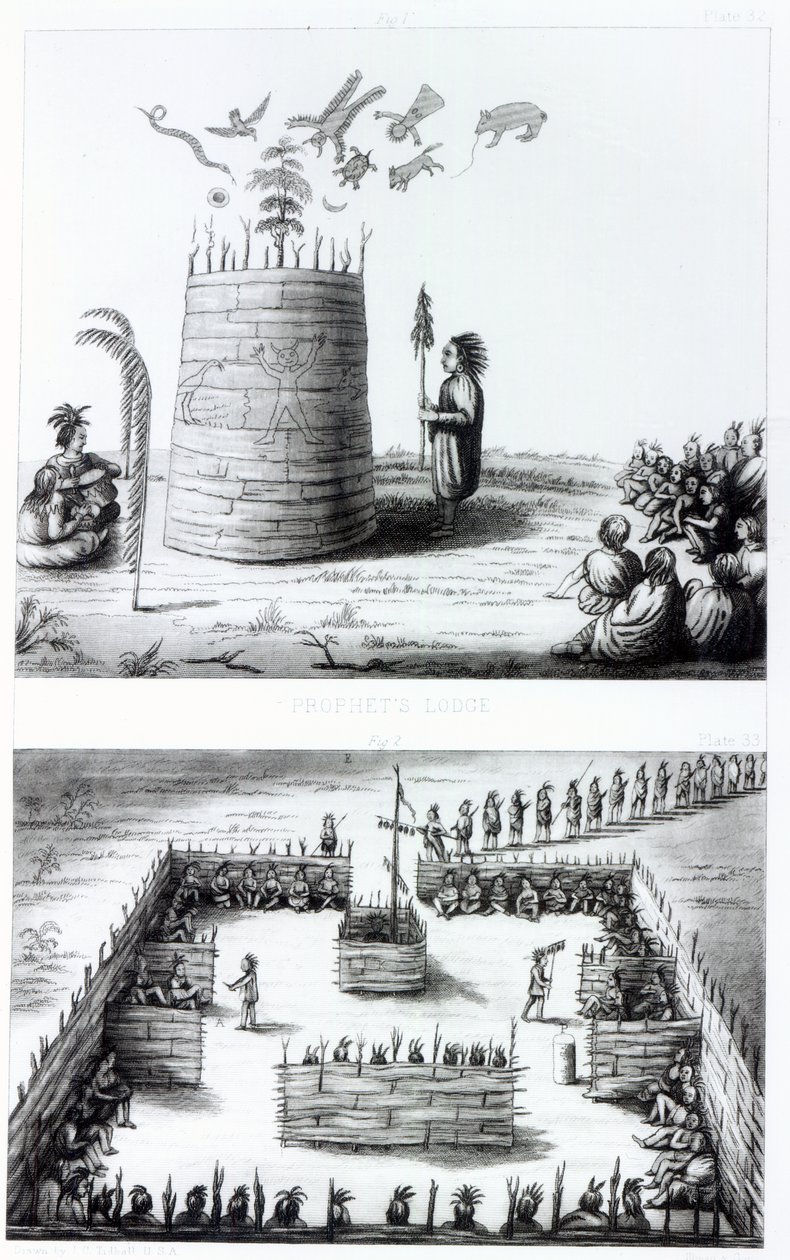 Henry Schoolcraft（1793-1864）一书中的先知小屋和Medawisos 作者 JC Tidball