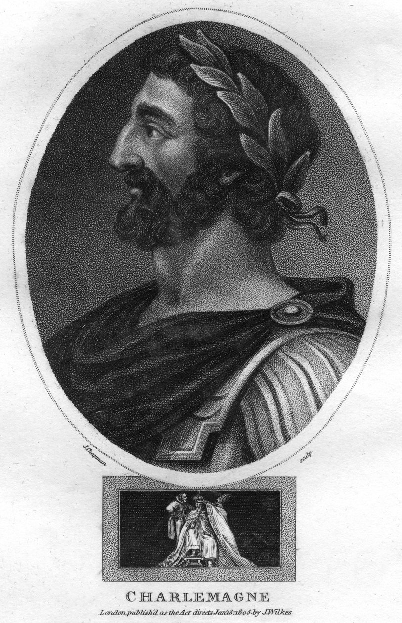 查理曼大帝（Charlemagne），即法兰克和神圣罗马帝国皇帝，1805年。 作者 查普曼