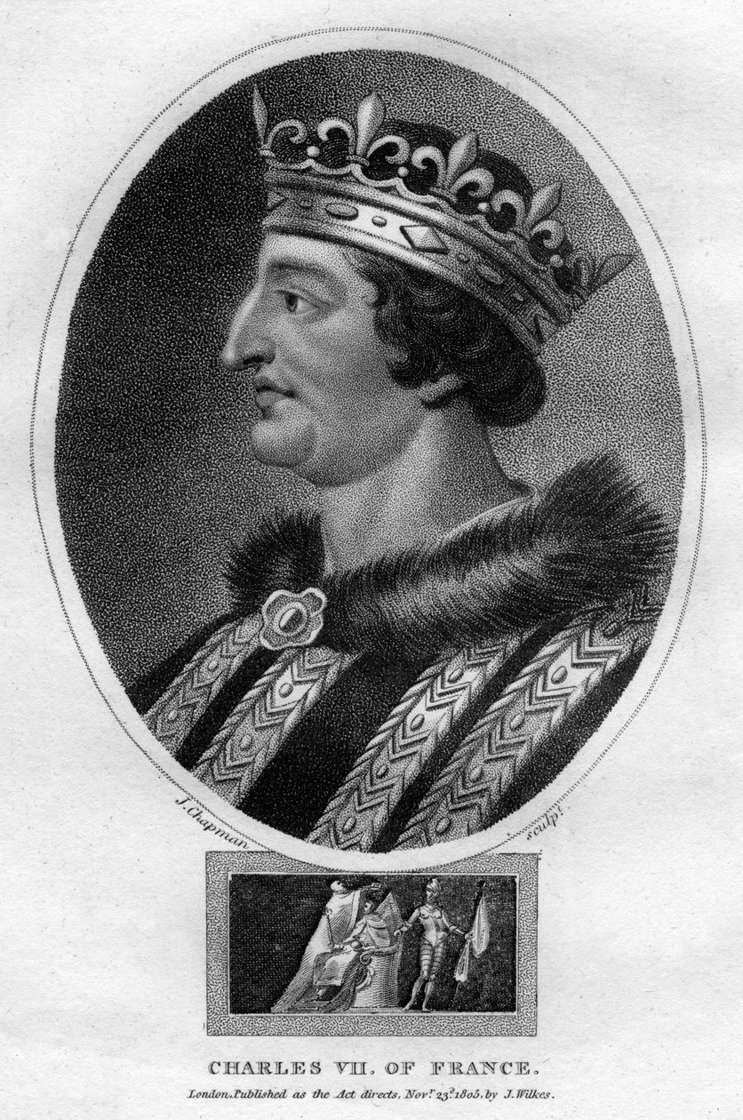 法国国王查理七世（Charles VII），1805年。 作者 查普曼