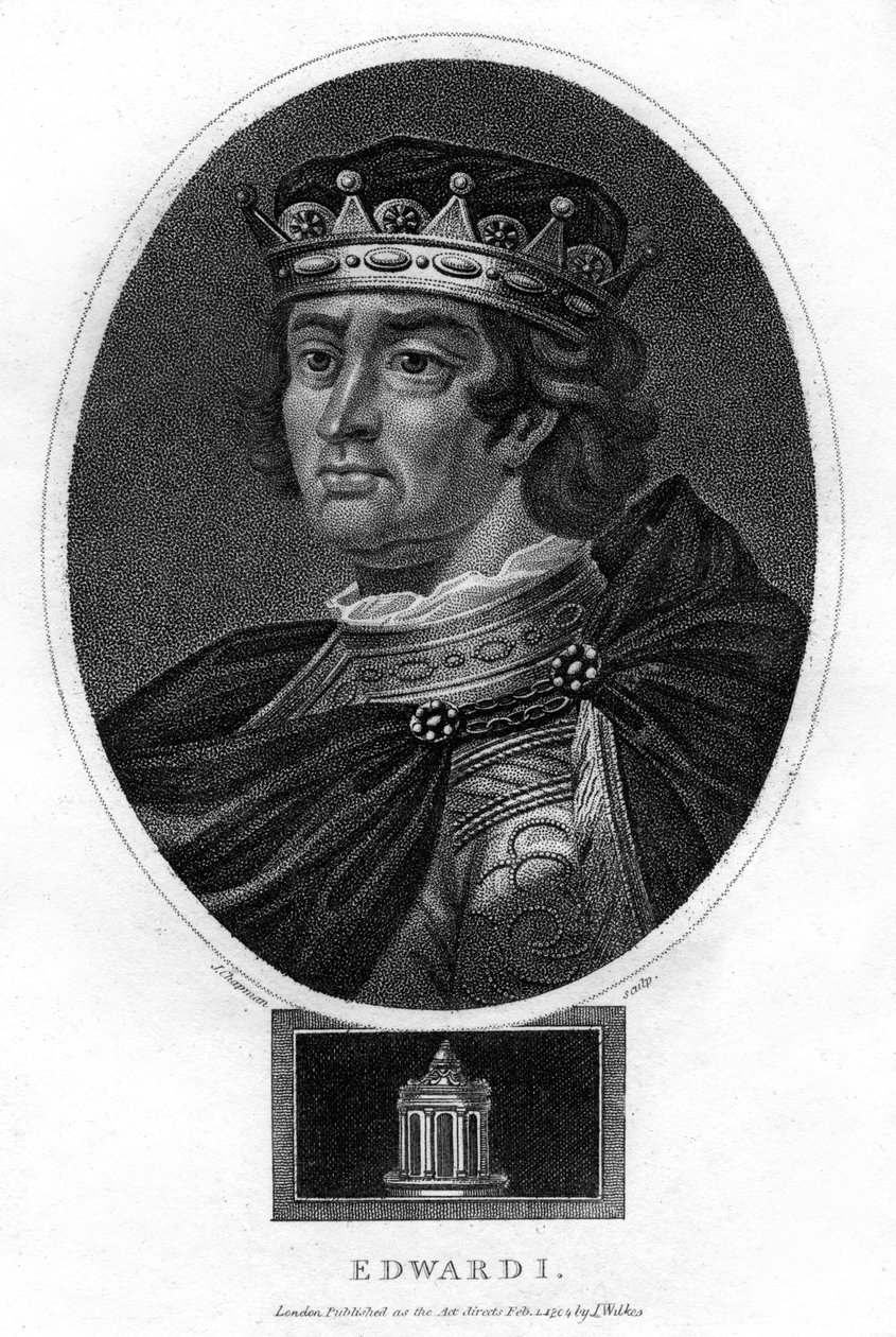 英国爱德华一世，1804年。 作者 查普曼
