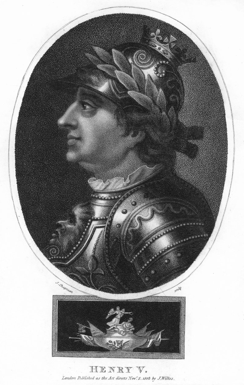 英国国王亨利五世（Henry V），1803年。 作者 查普曼
