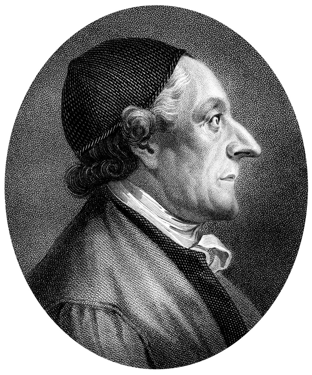 Johann Kaspar Lavater，瑞士生理学家和神学家，1813年。 作者 查普曼