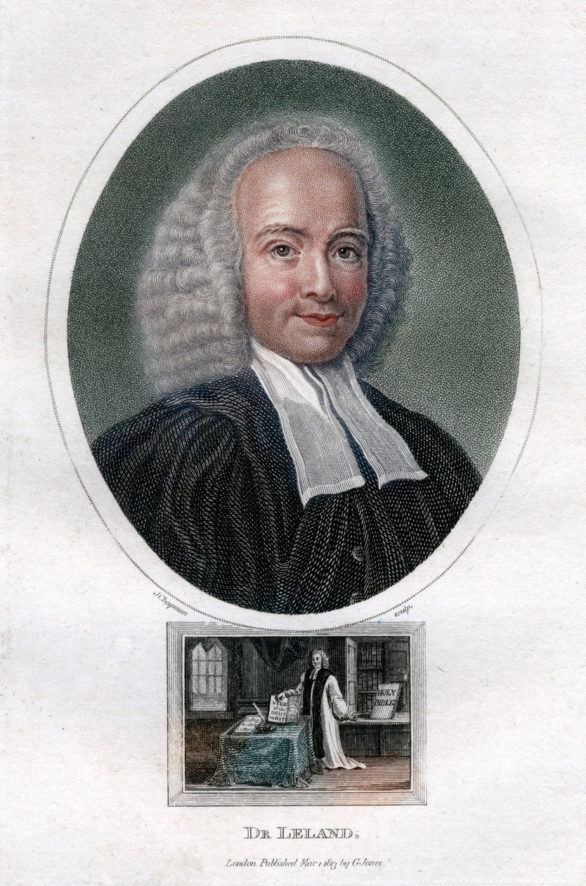 约翰·利兰德（John Leland），18世纪英国长老会牧师，是神学著作的作者，1813年。 作者 查普曼