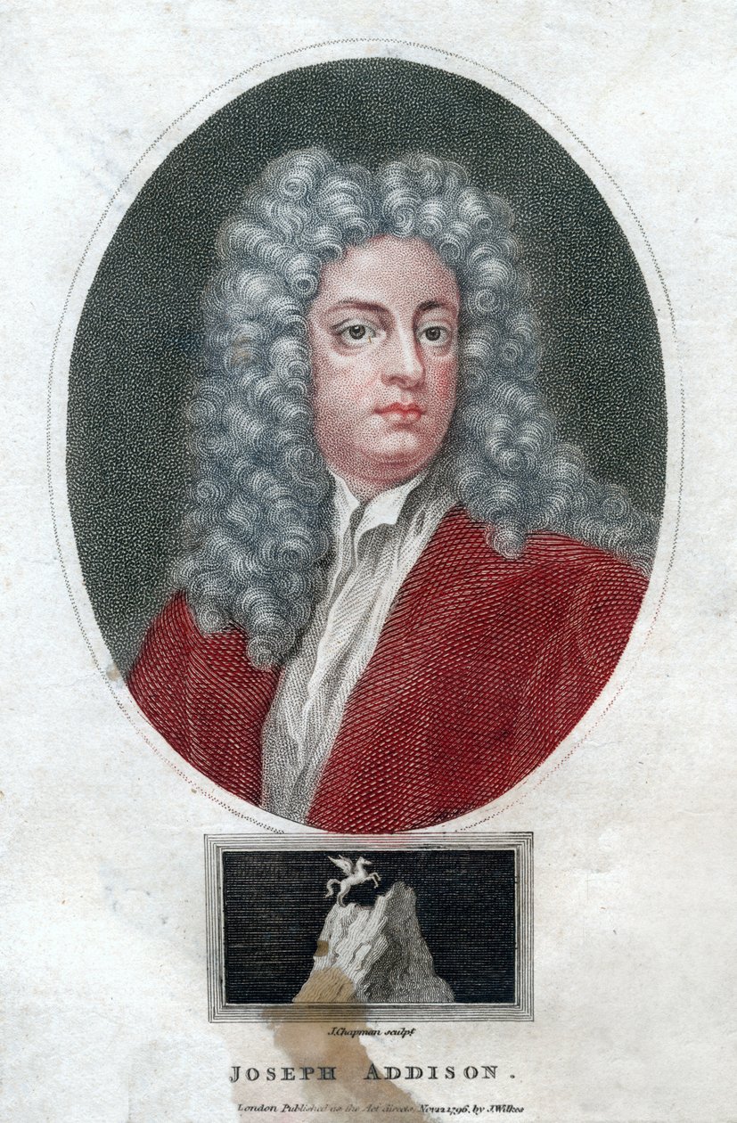 约瑟夫·艾迪生（Joseph Addison），英国政治家和作家，1796年。 作者 查普曼
