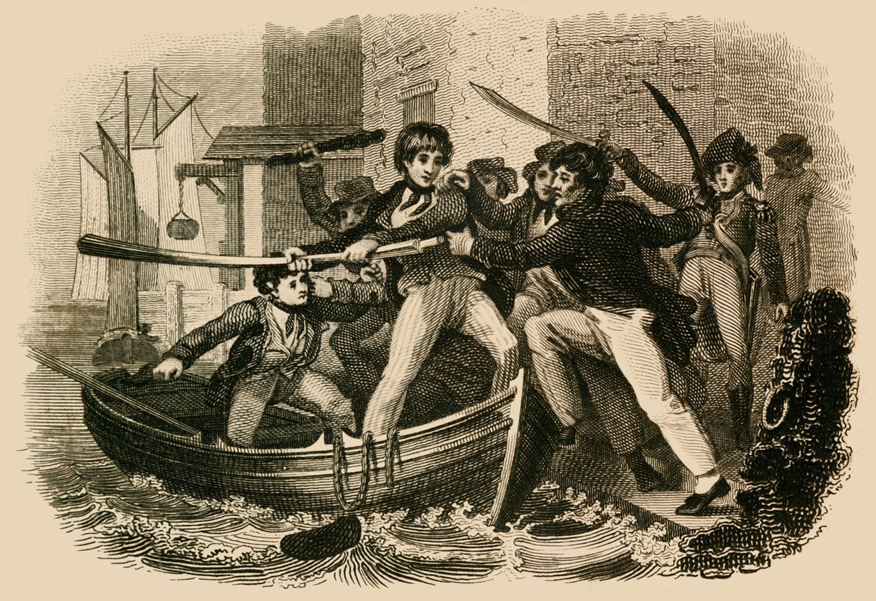玛丽·安妮·塔尔伯特（Mary Anne Talbot）抵抗新闻界，1822年。 作者 查普曼