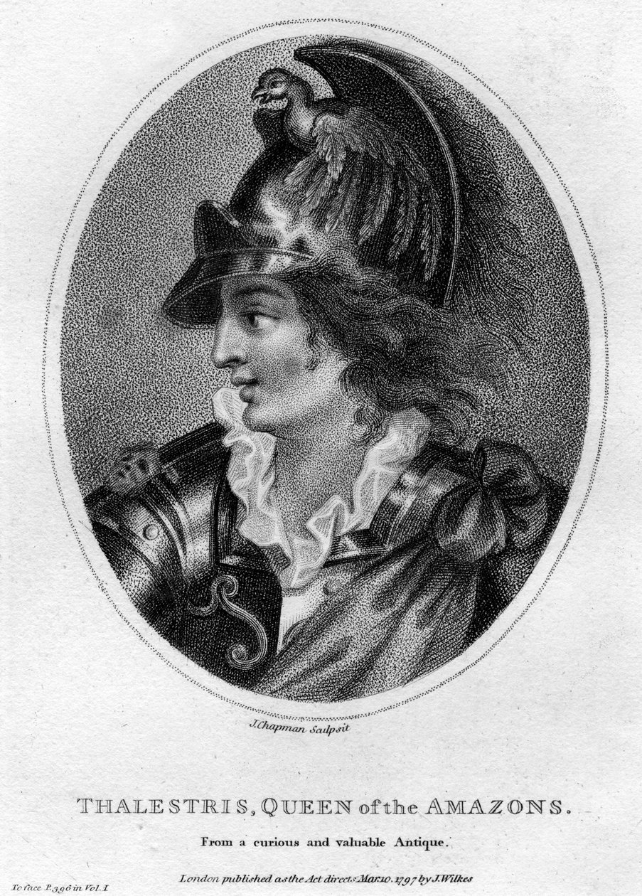 Thalestris，神话般的亚马逊女王，1797年。 作者 查普曼