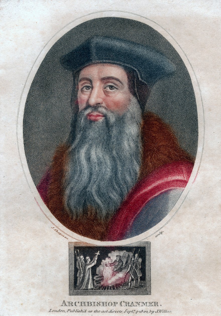 托马斯·克兰默（Thomas Cranmer），坎特伯雷大主教，1802年。 作者 查普曼