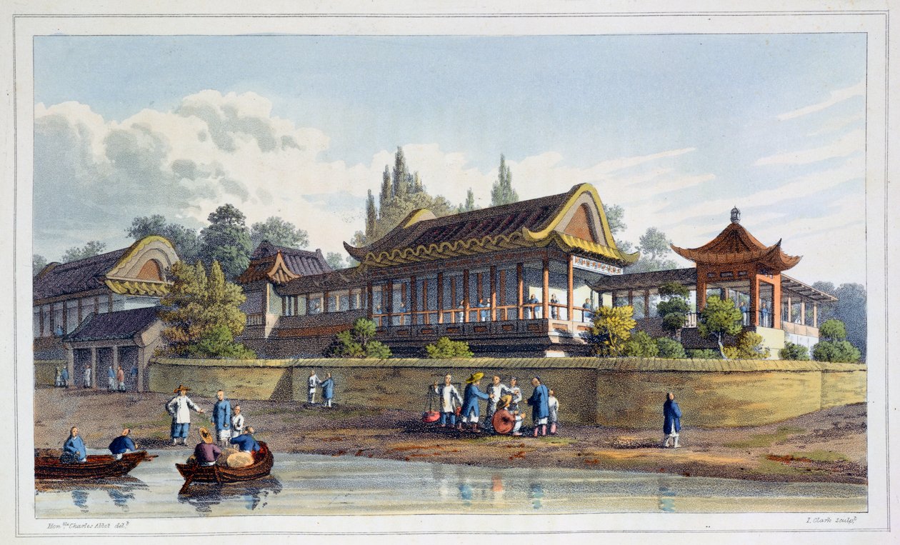 皇帝的颐和园，在天星城的对面》，中国，1817年 作者 J克拉克