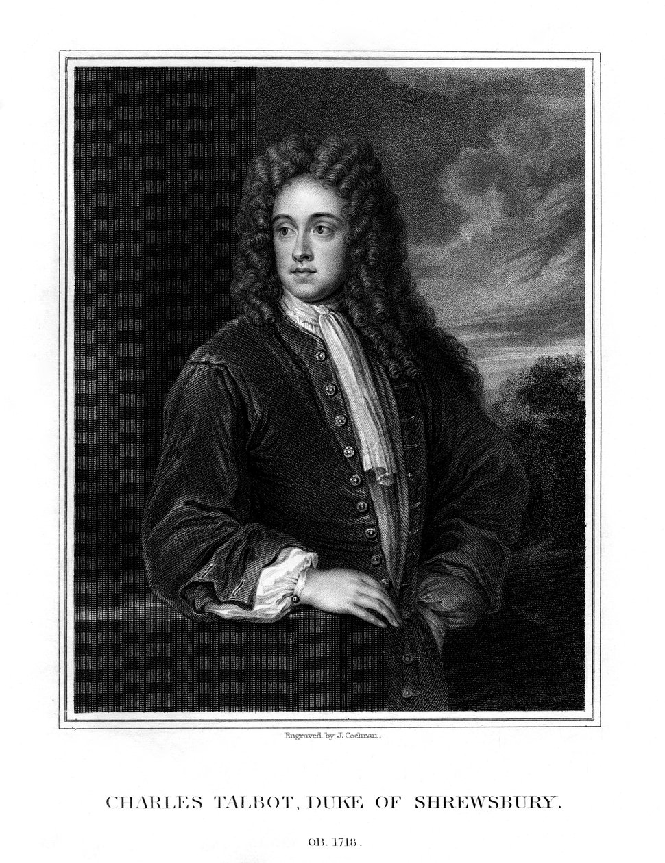 查尔斯·塔尔伯特（Charles Talbot），英国政治家舒兹伯利第一公爵，1831年 作者 J·科克伦