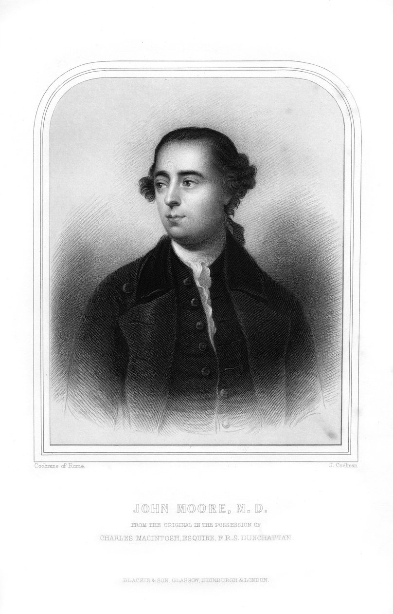 约翰·摩尔（John Moore），苏格兰医师和作家，1870年。 作者 J·科克伦