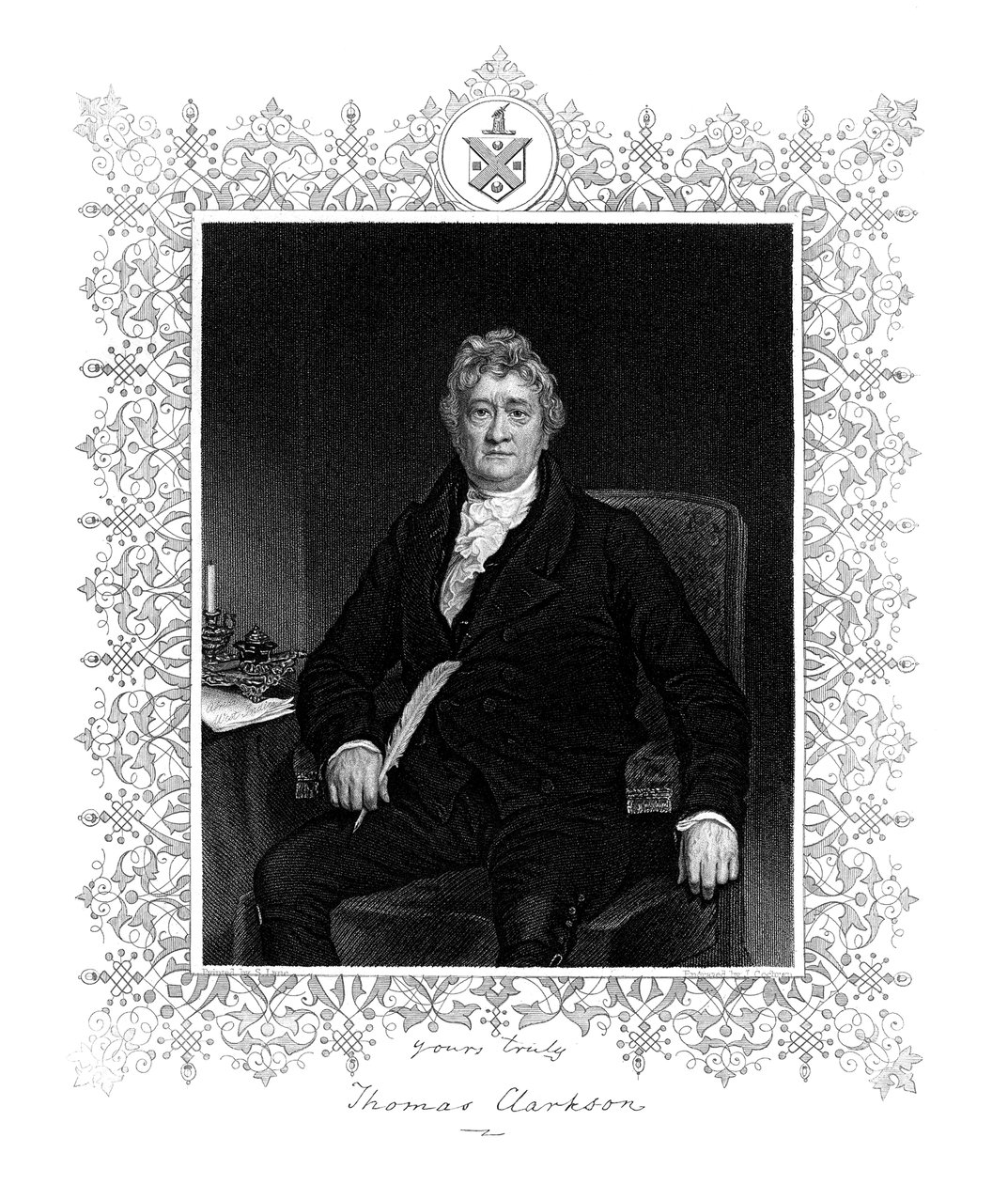 托马斯·克拉克森（Thomas Clarkson），英国政治家和反奴隶运动组织者，19世纪。 作者 J·科克伦