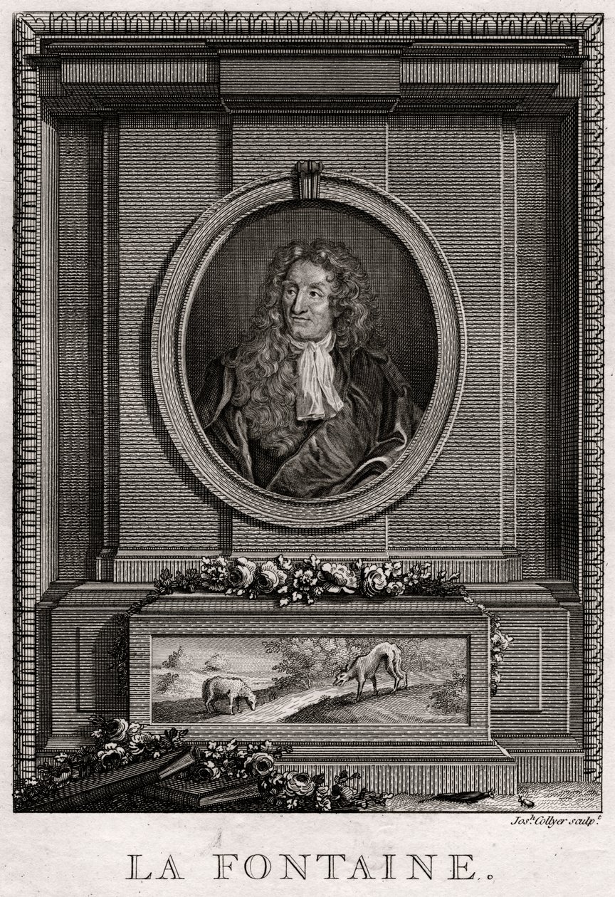 拉封丹（La Fontaine），1775年 作者 J·科利尔