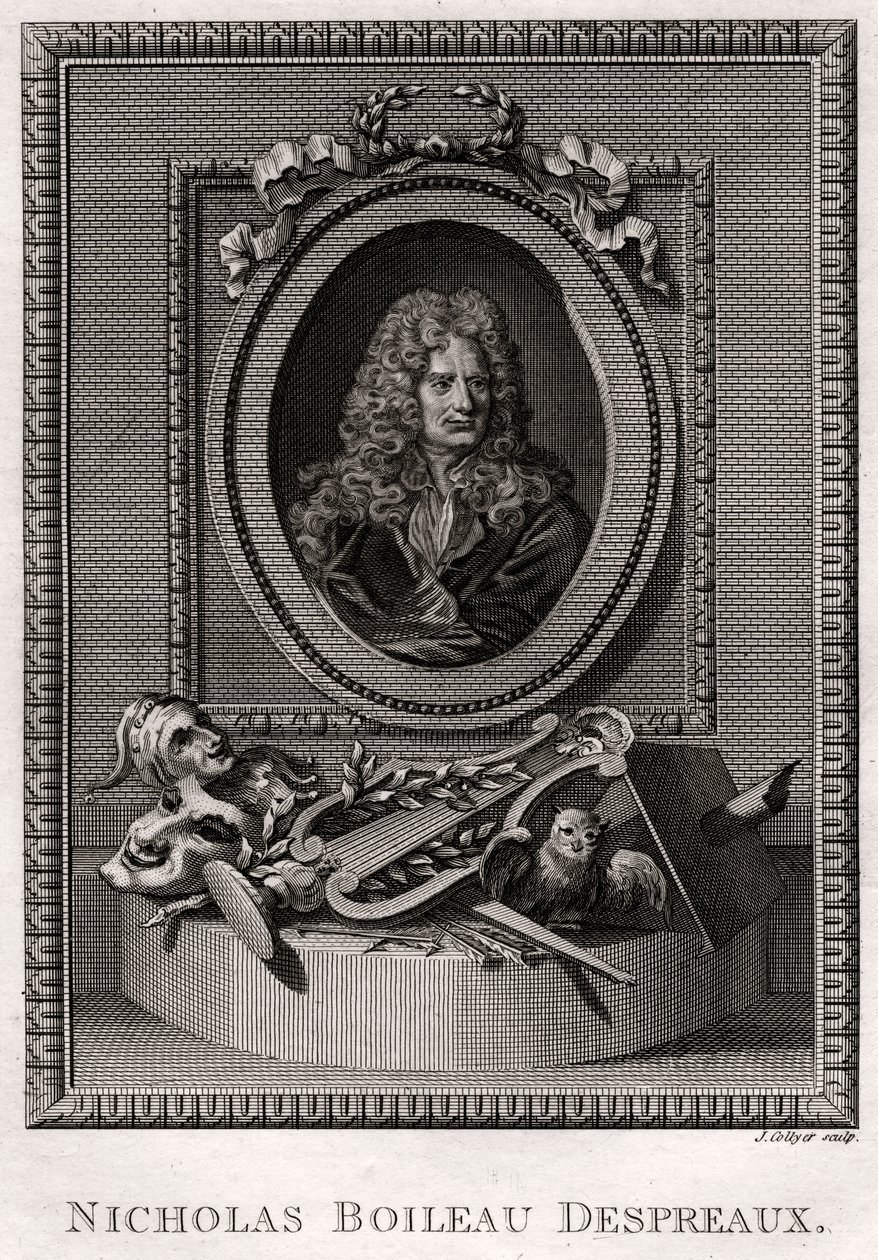 尼古拉斯·布洛·德斯普罗（Nicholas Boileau Despreaux），1775年 作者 J·科利尔