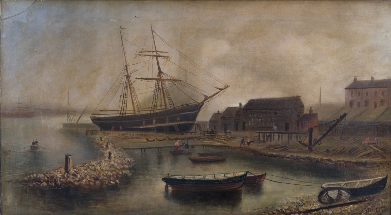 Huntleys Repair Yard，c.1888 作者 杜根