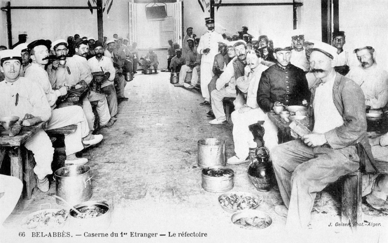 法国外籍军团，阿尔及利亚西迪贝尔阿贝斯，1910年。 作者 J·盖瑟