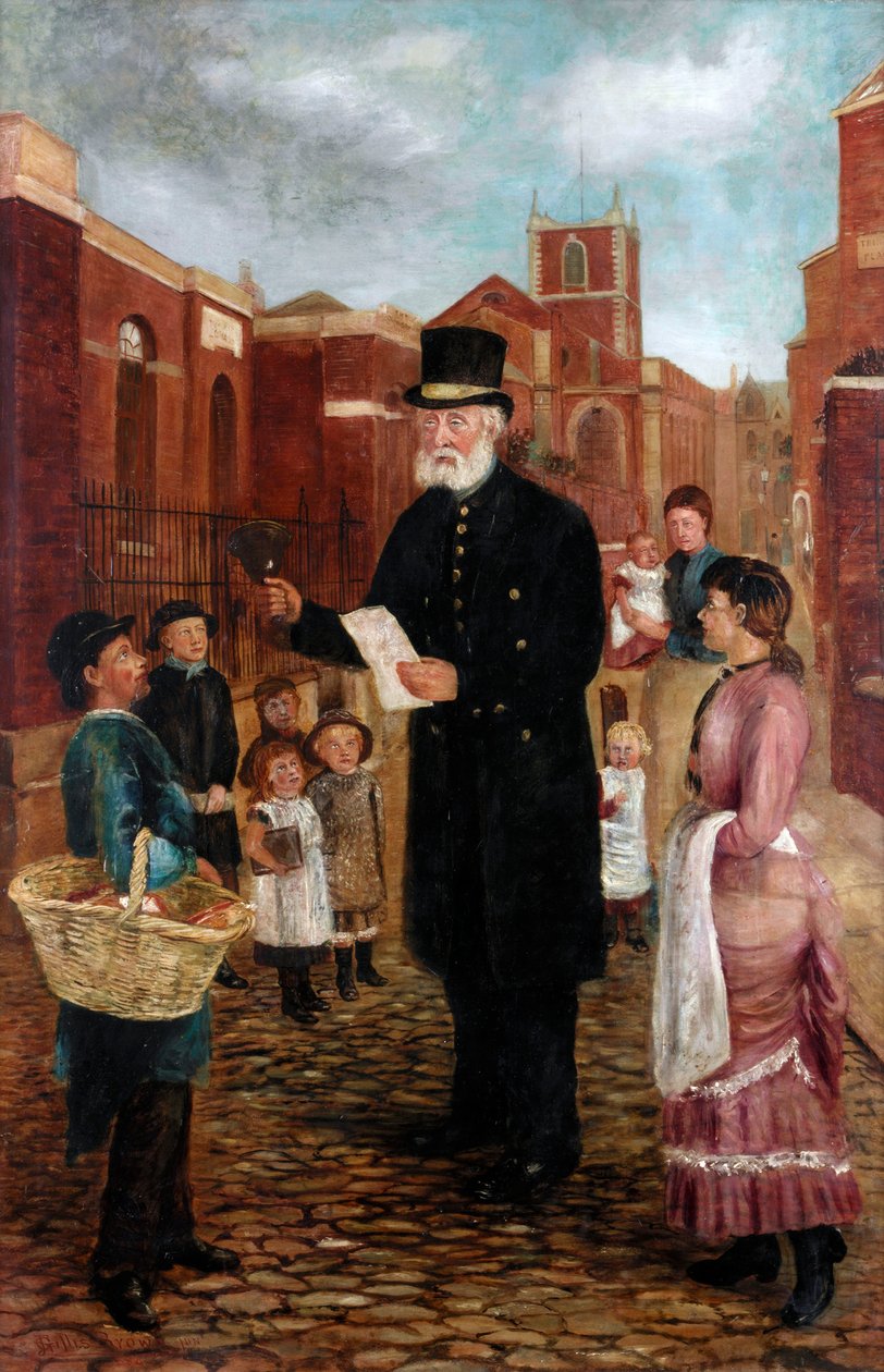 Tommy Sanderson，Town Crier，1884 作者 吉利斯·布朗