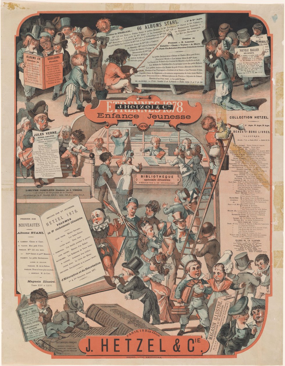 巴黎 J. Hetzel  Cie 公司基金清单
Etrennes 1878（物品上的标题） 作者 J·杰弗里·狄金森