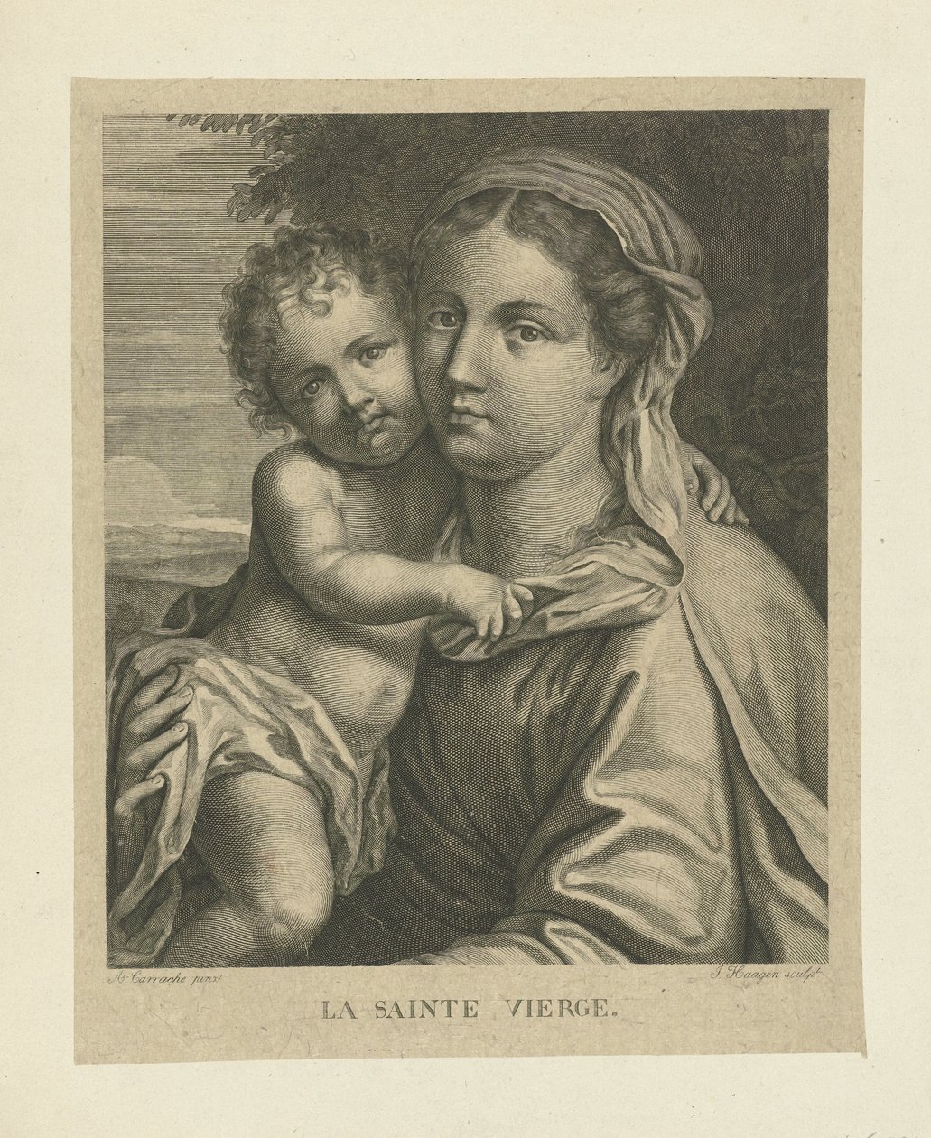 玛丽亚与善良
La sainte Vierge（物品上的标题） 作者 J哈根