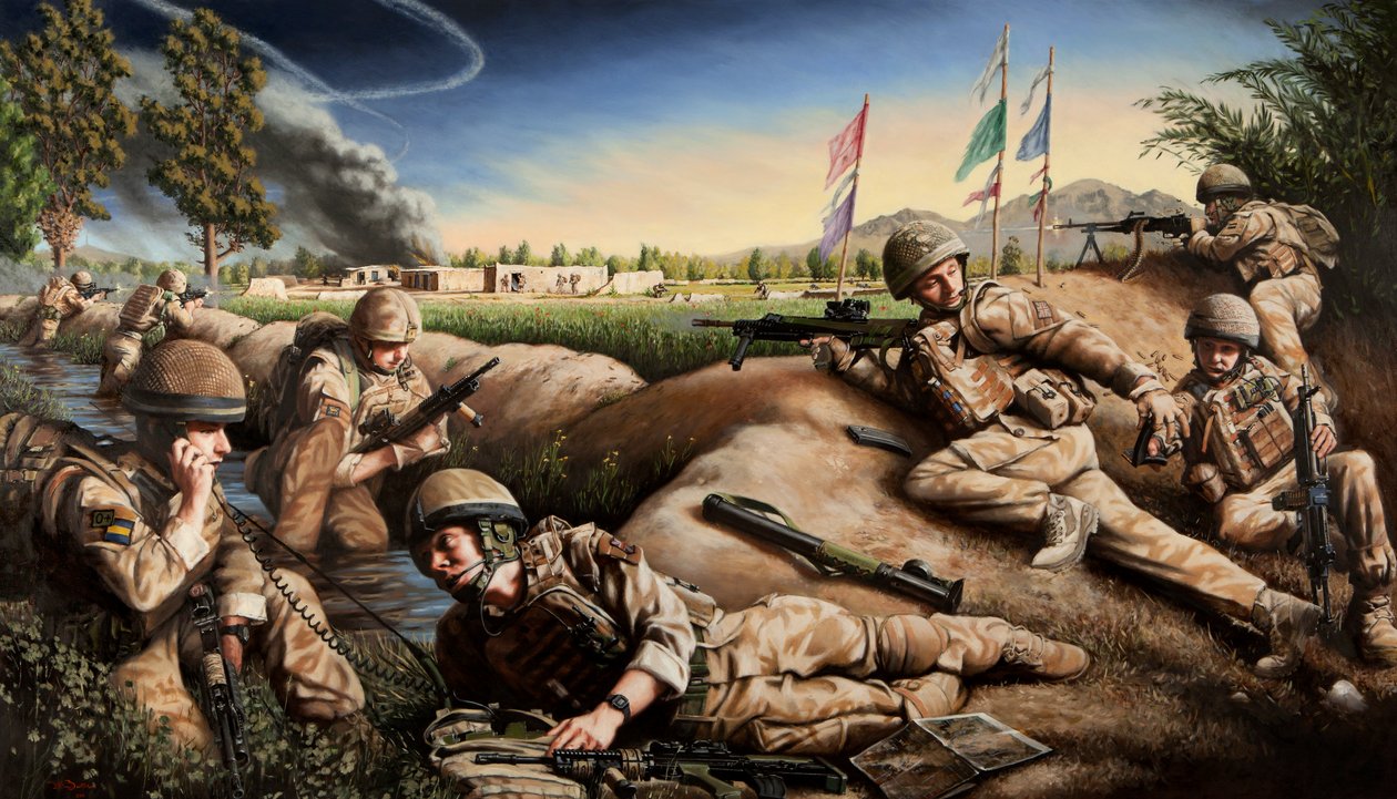 闯入》，2010-2015 年（布面油画） 作者 