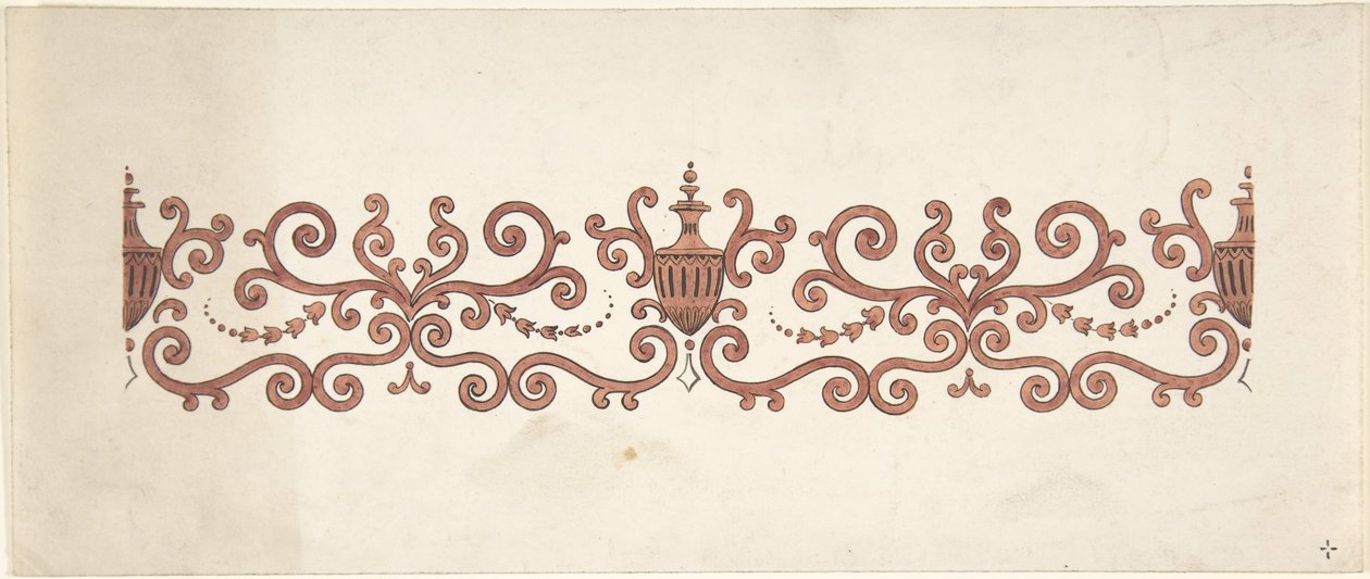 面板装饰的设计，1828-40。 作者 J·赫尔姆