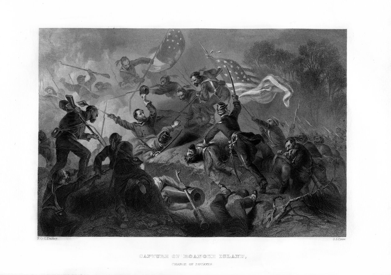 Zouaves负责人，1862-1867年，北卡罗来纳州罗阿诺克岛被捕。 作者 JJ船员