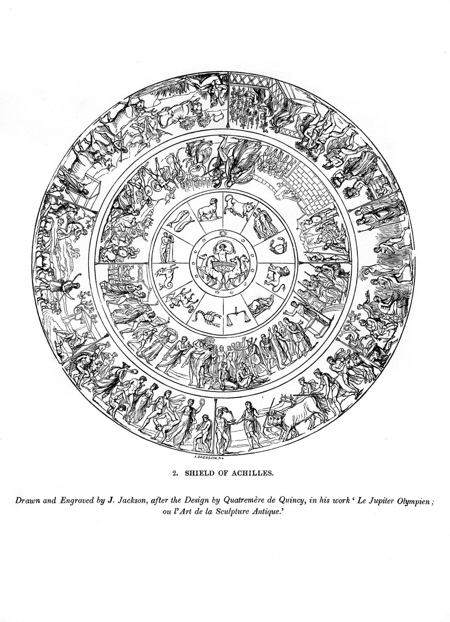 阿喀琉斯之盾，1843年 作者 杰克逊