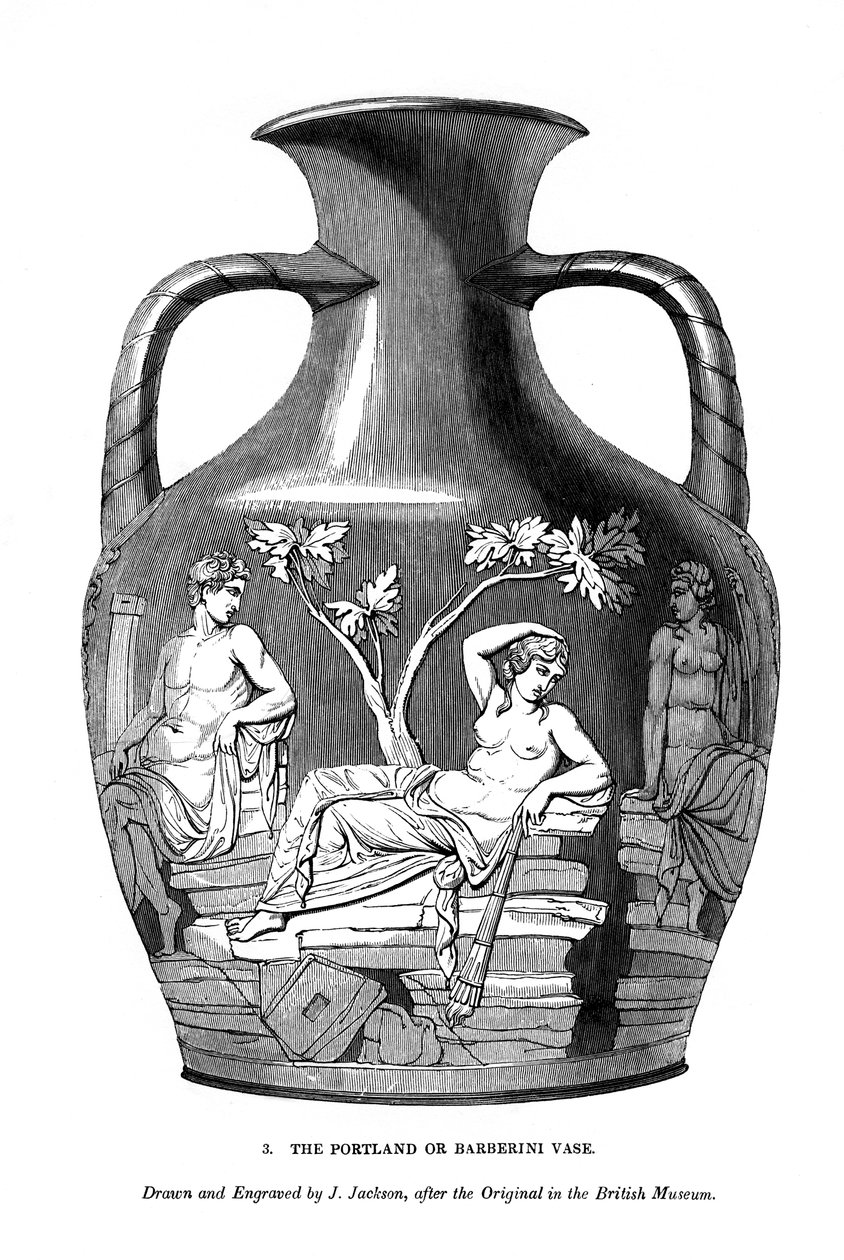 波特兰或巴贝里尼花瓶，1843年 作者 杰克逊