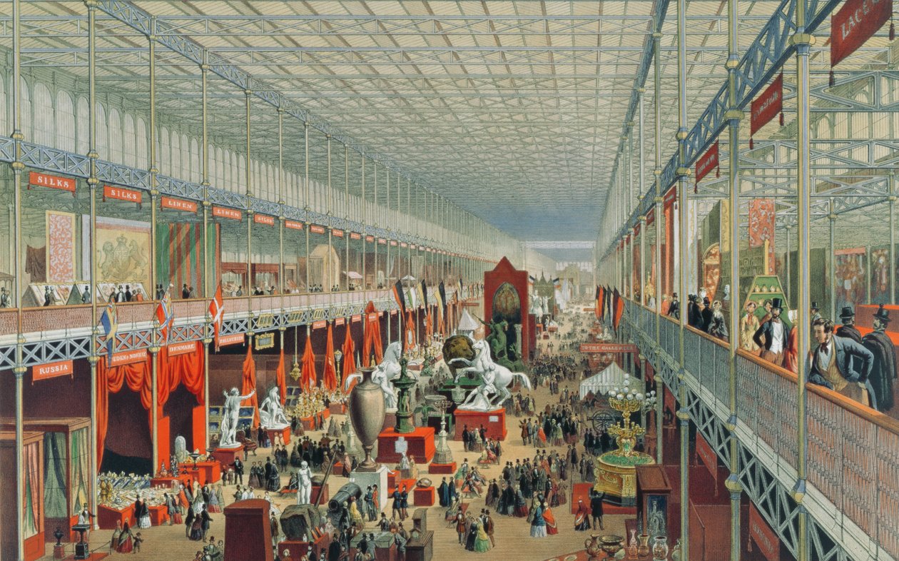 外国部门从“大展览的纪念品”中看到了3号平板，由T.Picken，酒吧雕刻。 1851年阿克曼（彩色石版画） 作者 麦克尼文