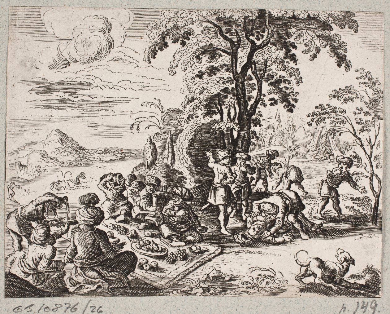 插图 til Adam Olearius，"Persianischer Rosenthal von einem Sinnreichen Poeten Schich Saadi[......]"，石勒苏益格，1660 年 作者 J穆勒